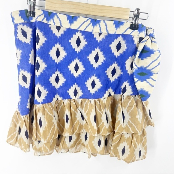 ✅ Zara Blogger Fave The Astrid Wide Sleeve Printed WRAP SKIRT SIZE LARGE - Picture 1 of 7